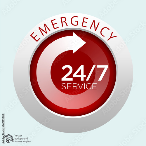 Emergency Service 24 7 365 Vector Graphics Stock Vector Adobe Stock Emergency Service 24 7 365 Vector Graphics Stock Vector Adobe Stock