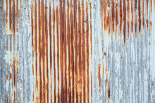 Old Metal Sheet Roof Texture. Pattern Of Old Metal Sheet. Metal Sheet Texture. Rusty Metal Sheet Texture.