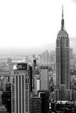 Fototapeta Nowy Jork - Black New York skyline