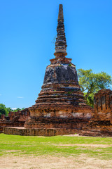 Wall Mural - Ancient Pagoda in Wat Phrasisanpetch (Phra Si Sanphet). Ayutthaya historical city, Thailand