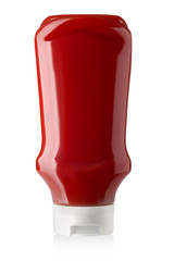 bottle of ketchup isolated