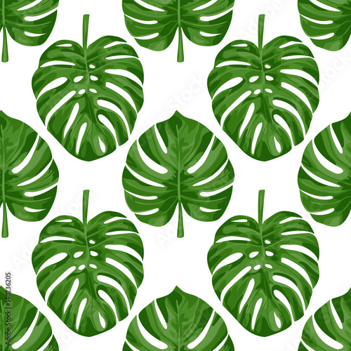 Stoffe zum Nähen Monstera nahtlose Muster