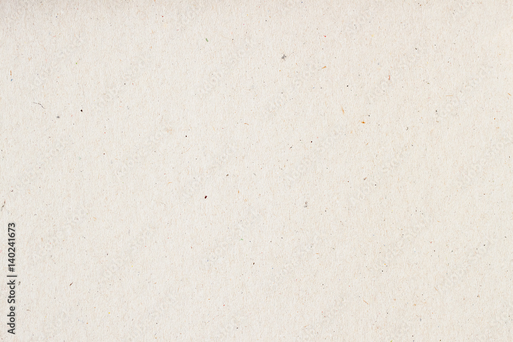 Texture of old organic light cream paper, background for design with copy space text or image. Recyclable material, has small inclusions of cellulose - obrazy, fototapety, plakaty 