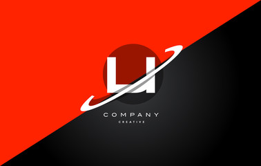 li l i  red black technology alphabet company letter logo icon