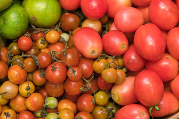 Wall Mural - Photo picture of Tomato Fruit Background Texture Pattern