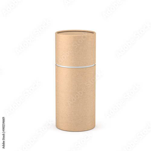 Download Brown Kraft Paper Tube Tin Can Mockup Packaging 3d Rendering Buy This Stock Illustration And Explore Similar Illustrations At Adobe Stock Adobe Stock PSD Mockup Templates