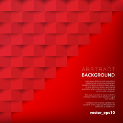 Wall Mural - Abstract vector background. Red geometric background. Use for wallpaper, template, brochure design. Vector illustration. Eps10.