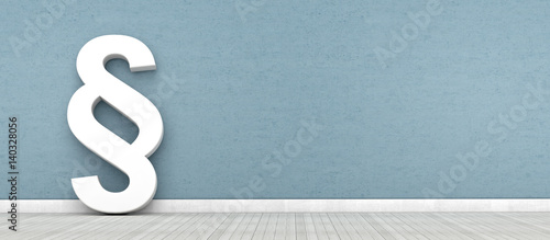 Fotografiet  Pararaf an der Wand