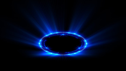 Wall Mural - abstract neon background. luminous swirling. glowing cover. .black elegant. halo around. spiral isol