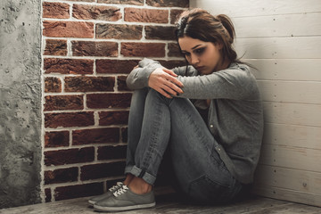 Wall Mural - Girl being struck