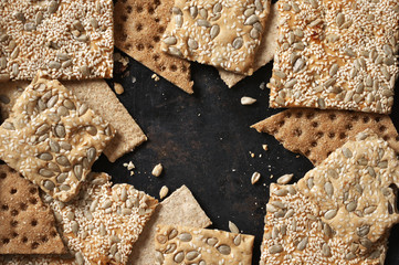 Sticker - Various whole grain flatbread crackers