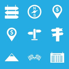 Sticker - Set of 9 destination filled icons