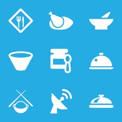 Poster - Set of 9 dish filled icons