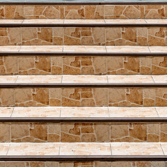 Wall Mural - Brown Tile Staircase