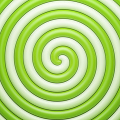 Wall Mural - Abstract green candy spiral background