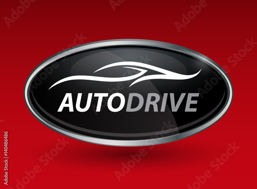 Car Logo With Red Background