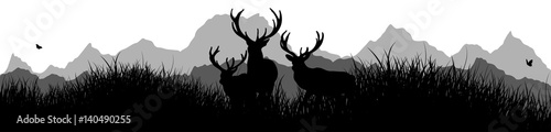 Dekoracja na wymiar  panorama-jelen-na-lace