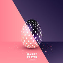A Easter Egg Abstract Design. Vector Illustration