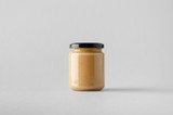 Fototapeta  - Peanut / Almond / Nut Butter Jar Mock-Up