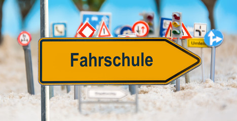 Wall Mural - Schild 180 - Fahrschule