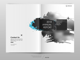 Canvas Print - Cover design annual report, flyer, brochure.