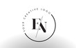 EN Serif Letter Logo Design with Creative Intersected Cut.