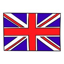 Great Britain Flag Icon Cartoon