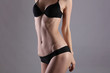 © dream@do - Slim body shape. Healthy woman body, torso, waist,abdomen close up. Sport, fitness, Dieting results.