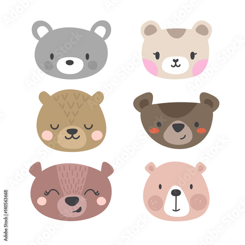 Photo Set of cute bears