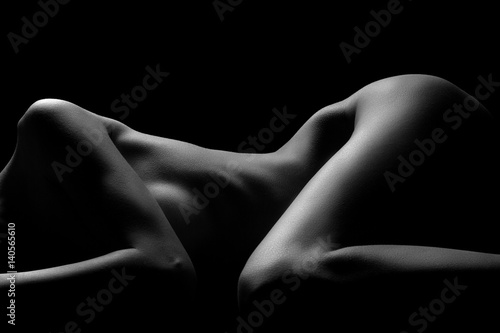 Sexy body nude woman. Naked sensual beautiful girl. Artistic ...