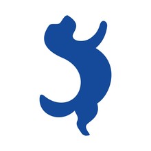 Stand Dog Logo Vector.