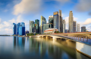 Wall Mural - Singapore Skyline and view of Marina Bay