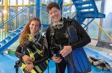 Scuba Diving Course Teenager Girl Pool