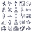 © HN Works - Set of 25 person outline icons