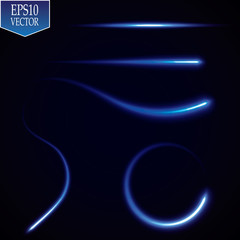 Wall Mural - Creative concept.Effect a neon light magic light, a glowing, light vector, a set. To illustrate a design template, a banner for Christmas.
