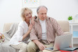 © Africa Studio - Happy senior couple using laptop at home