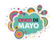 Cinco de mayo, Mexican fiesta banner and poster design with flags, decorations,