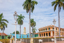 The Gardens In Piaza Mayor - Main Square In Trinidad, Cuba