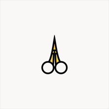 Scissors Icon Flat Design