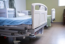 Empty Beds In Ward At Hospital