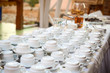 © bondvit - tea sets, collection white coffee cups, buffet, catering