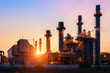© Aunging - power plant in the petrochemical plant at twilight sky