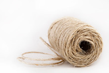 Roll Of Bale Twine Isolated On White