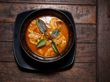 Massaman Curry With Thai Basil Leaves