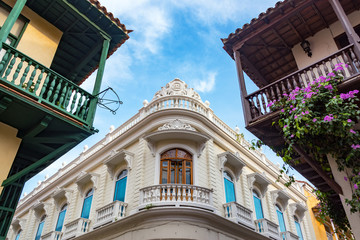 Fototapete - Balconies in Cartagena