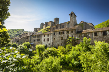 View on French village