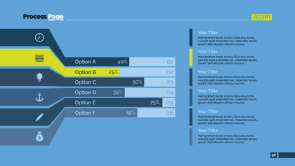 Wall Mural - Six Horizontal Bars Slide Template