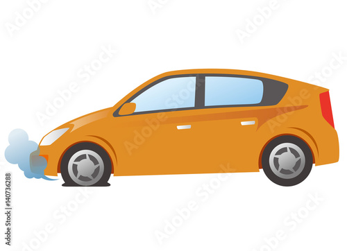 自動車 タイヤのパンク Stock イラスト Adobe Stock