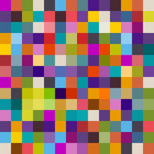 Background Of Colorful Squares, Eps10 Vector