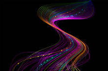 Abstract Background With Colorful Lines, Eps10 Vector
